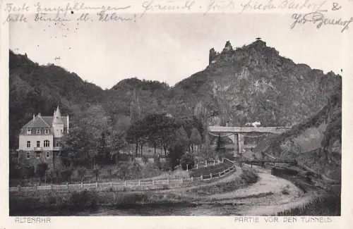 AK Altenahr Partie vor den Tunnels 1917 -803976