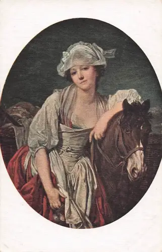 Gemaelde von Greuze - Die Milchhaendlerin mit Pferd Beruf -804204