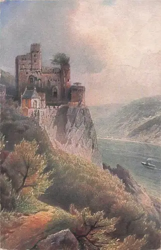 Burg Rheinstein Kuenstlerkarte Burg Rhein Kat. Trechtingshausen -804034