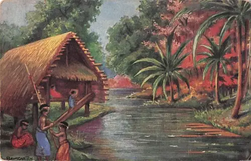 Künstler Postkarte Baumgarten, Fritz, Neumecklenburg Neuirland -804316