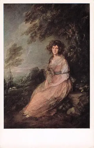Washington DC National Gallery Mrs. Sheridan Gainsborough Postkarte -804194