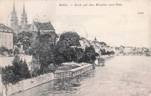 BASEL - Blick auf den Münster und Pfalz -804464
