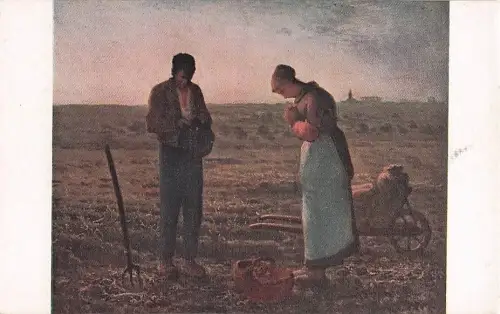 Paris sign.Millet F. Bauern beten L Angelus Museum Louvre -804502