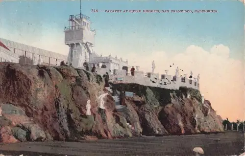 246 PARAPET AT SUTRO HEIGHTS, SAN FRANCISCO, CALIFORNIA. -804388