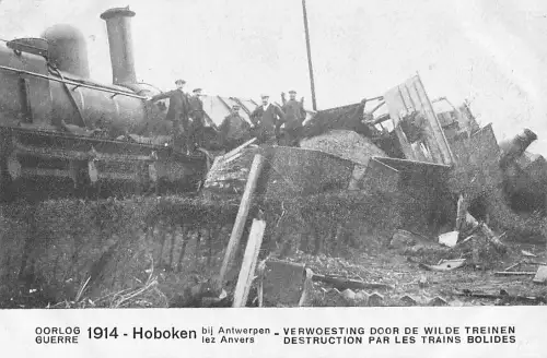 OORLOG GUERRE 1914 - Hoboken bij lez Antwerpen Anvers -804760