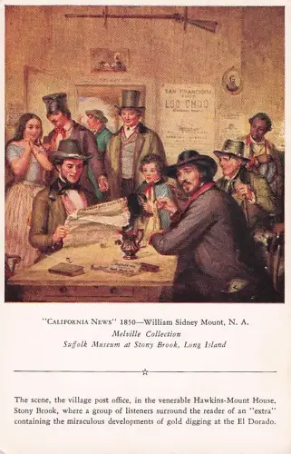 "CALIFORNIA NEWS" 1850-William Sidney Mount, N. A. Melville Collection -804554