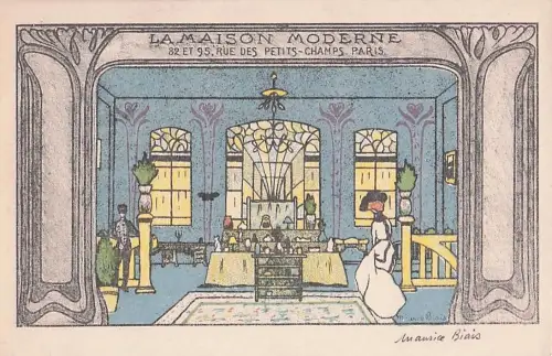 Maurice Biais Werbe-Lithografie für „La Maison Moderne -805100