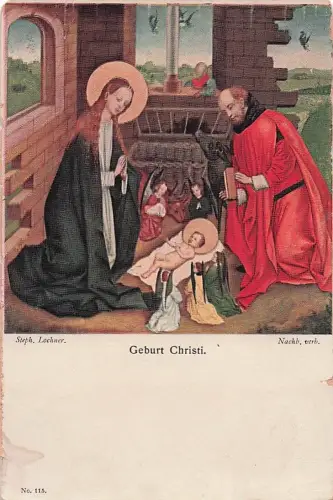 Künstler AK Steph. Lochner, Geburt Christi -804558