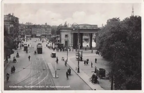 Amsterdam, Haarlemmerplein m. Haarlemmerpoort. -804598