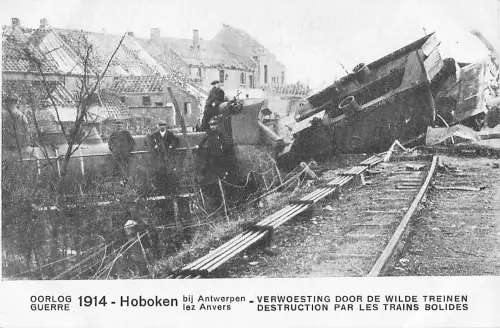 OORLOG GUERRE 1914 - Hoboken bij lez Antwerpen Anvers -804758