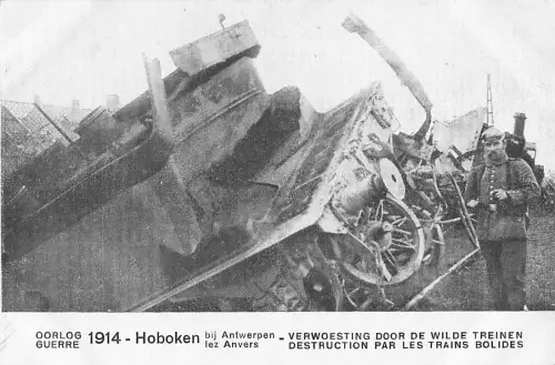 OORLOG GUERRE 1914 - Hoboken bij lez Antwerpen Anvers -804762