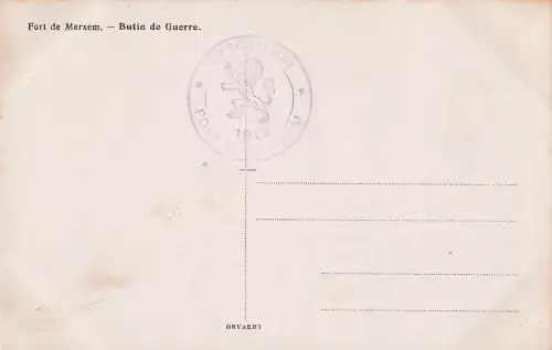 Fort de Merxem. Butin de Guerre. -804802