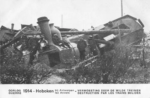 AK Antwerpen-Hoboken, Verwoesting door de wilde treinen aangericht -804920