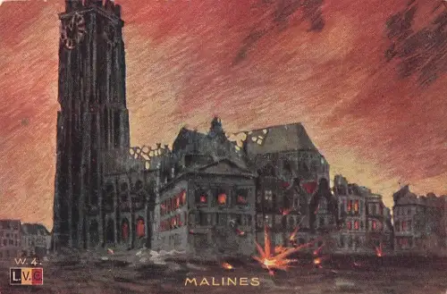Postkarte von Melines, Belgien -804926