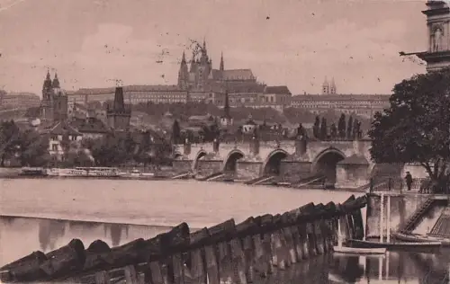 AK Postkarte Praha Prag Schloß -804838
