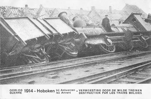 AK Antwerpen-Hoboken, Verwoesting door de wilde treinen aangericht -804922