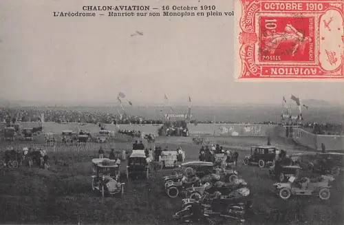 Flugschau in Chalon-sur-Saône, Frankreich, am 16. Oktober 1910. -805588