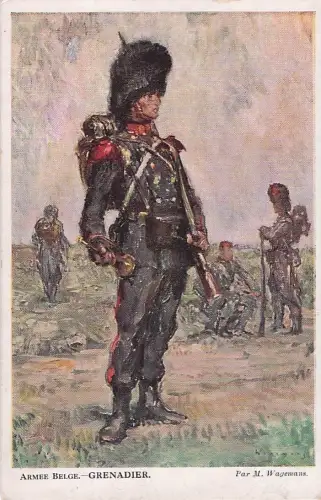 AK Armee Belge, Belgischer Grenadier in Uniform -804976