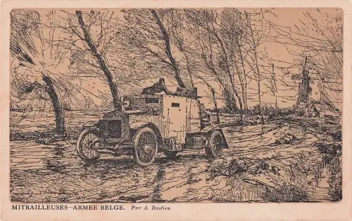MITRAILLEUSES-ARMEE BELGE. Par A. Bastien. -804934