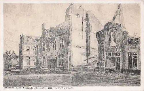 AK / Ansichtskarte Nieuport Ville La rue Longue le 15 Sept 1916 Nieuport Ville -804954