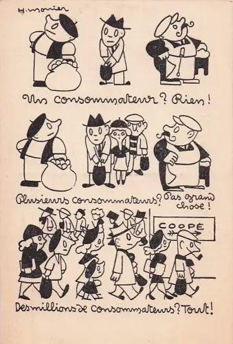 Henri Monier illustriert die Macht des kollektiven Handelns und das Prinzip von Genossenschaften -804992