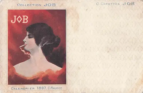AK Collection Job, Calendrier 1897, G. Maurice, Tabak-Werbung, Jugendstil -805038