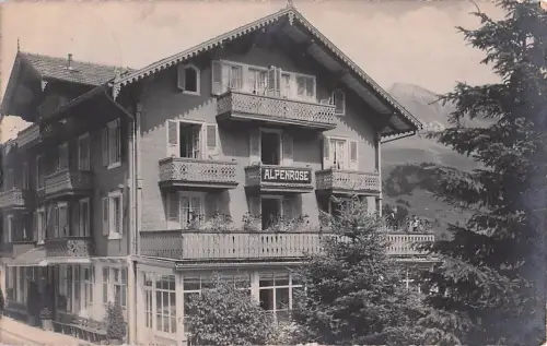 Hotel Alpenrose in Adelboden, Schweiz. -805056