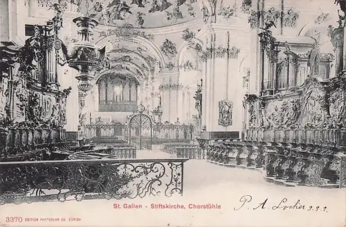 St. Gallen Stiftskirche, Chorstühle -805050