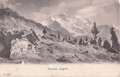 Wengen BE mit Jungfrau Kat. Wengen -805110
