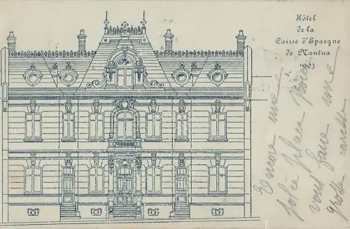 "Hôtel de la Caisse d'Epargne de Mantua" -805086