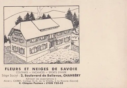 FLEURS ET NEIGES DE SAVOIE COLONIES VACANCES - SPORTS D'HIVER -805094