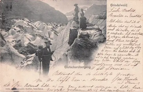 AK / Ansichtskarte Grindelwald BE Gletscher Bergsteiger -805052