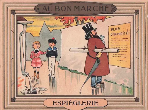 Werbe-Postkarten-Motiv Kaufhaus Au Bon Marché. -805072