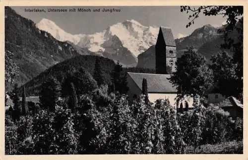 Interlaken, Unterseen mit Mönch und Jungfrau -805146