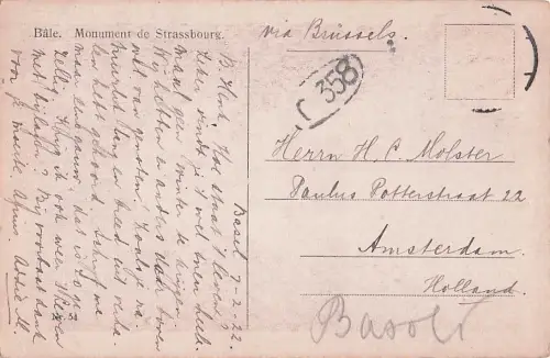 Basel. Straßburger Denkmal -805226