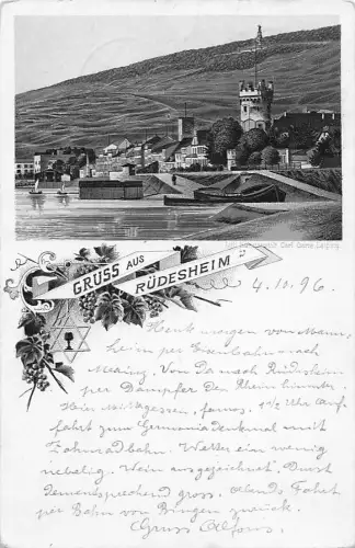 Ruedesheim Panorama Kat. Ruedesheim am Rhein -805454