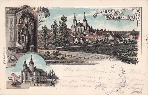 Gruss aus Walldürn - Litho -805370