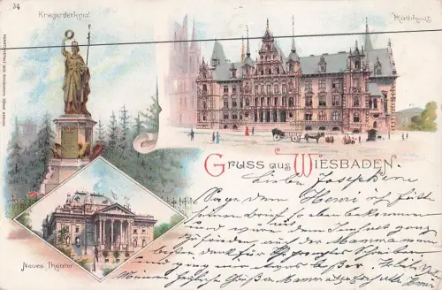 Gruss aus WIESBADEN. -805430
