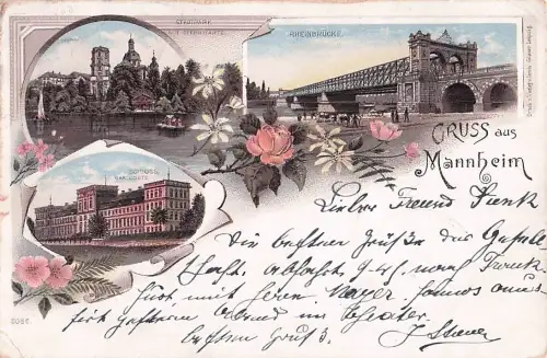 Gruss aus Mannheim - Litho -805378