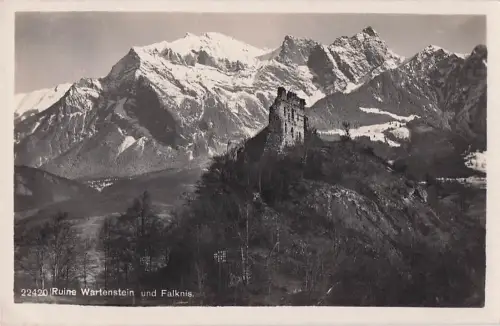 22420 Ruine Wartenstein und Falknis. -805182