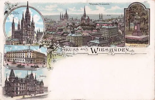 GRUSS aus WIESBADEN -805392