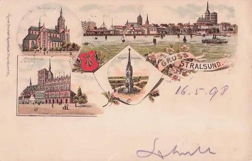 Gruss aus Stralsund - Litho -805376