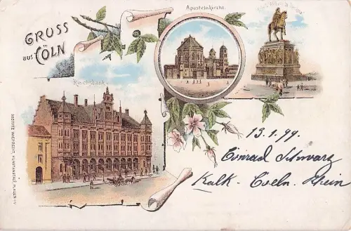 Gruss aus Cöln - Litho -805436