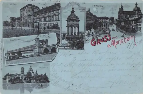 Gruss aus Mannheim - Litho -805492