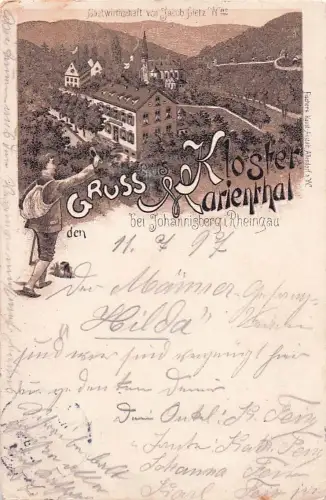 Gruß aus Kloster Marienthal“-Lithografie -805448