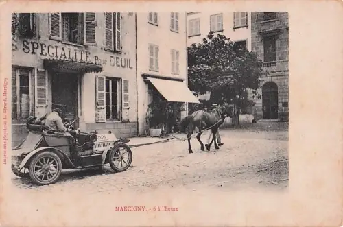 Szene in Marcigny, Frankreich, aus dem frühen 20. Jahrhundert. -805646