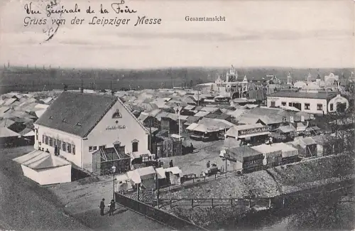 Gruss von der Leipziger Messe Gesamtansicht -805642