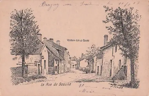 Rue de Beaune" in Verdun-sur-le-Doubs. -805682