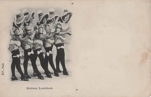 Sisters Lorrison Erotik Variete Tanzen ca.1900 -805664