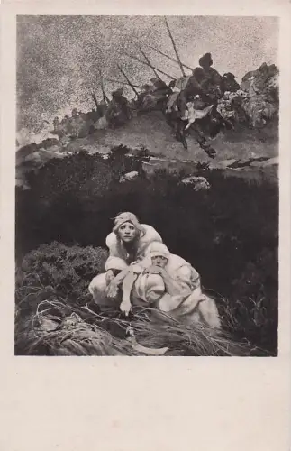 Alfons Mucha: SLOVANSKÁ EPOPEJE. Slované v pravlasti. (Fragment.) REUBER -805670